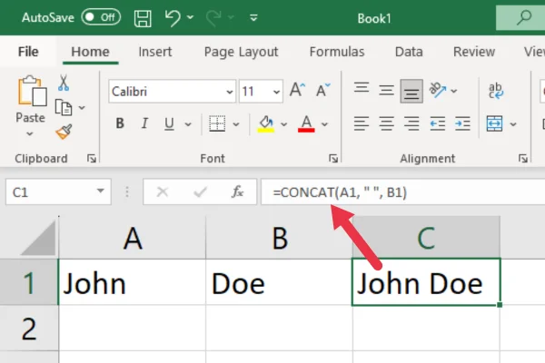 4 Cara Cara Menggabungkan Dalam Excel Dengan Ruang, Langkah Demi Langkah