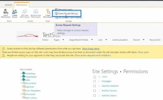 Penyesuaian Permintaan Akses Laman SharePoint