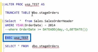 Prosedur Tersimpan Dalam SQL |  Gambaran keseluruhan