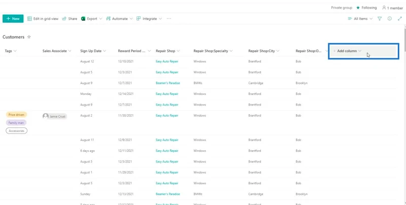 มุมมองปฏิทินรายการ SharePoint