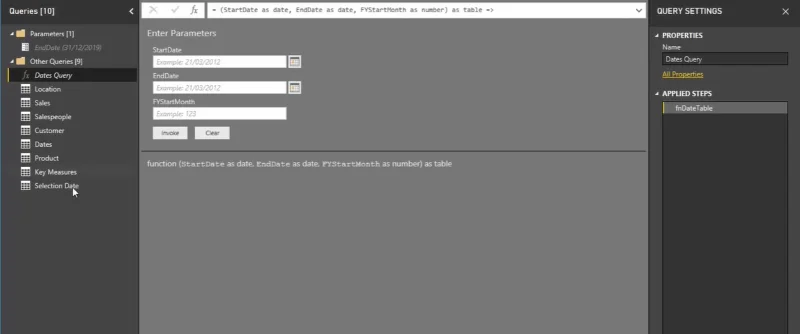 Editor de consultas en DAX