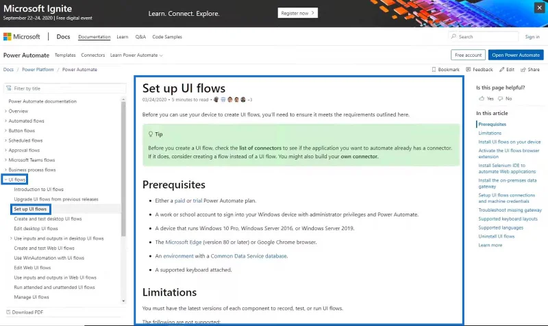 Kuasa Automate Aliran UI: Satu Pengenalan
