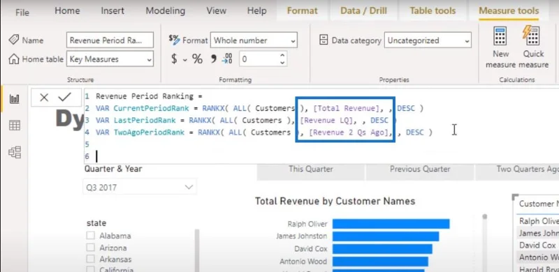 Visualisasi Kedudukan Dalam LuckyTemplates – Visual Dinamik