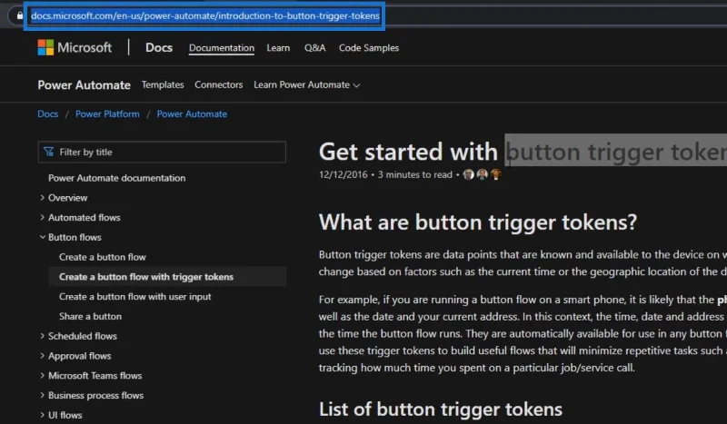 Schaltflächenfluss in Microsoft Power Automate