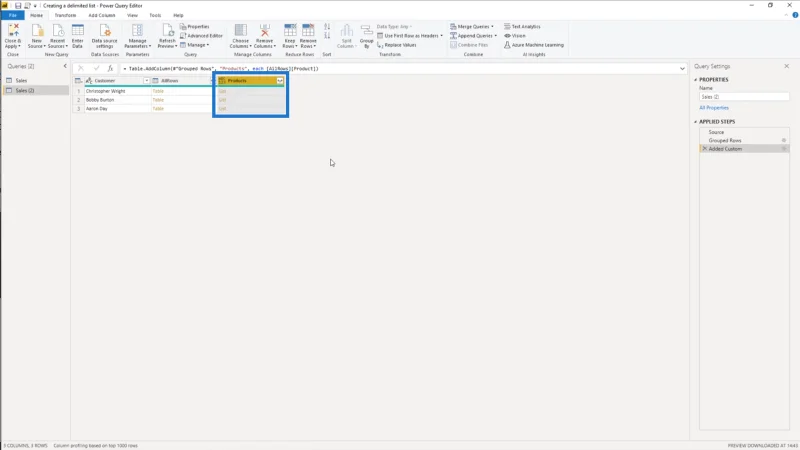 Cipta Senarai Terhad Dalam Power Query – Tutorial Editor Pertanyaan