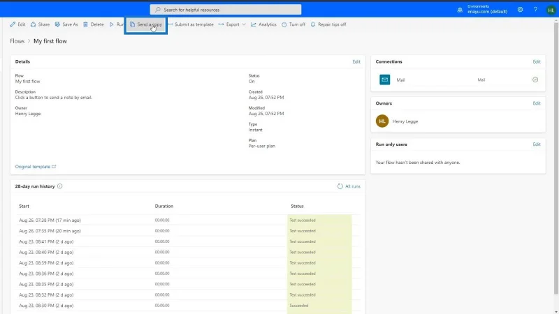 Perkongsian Aliran Kerja Dalam Microsoft Power Automate