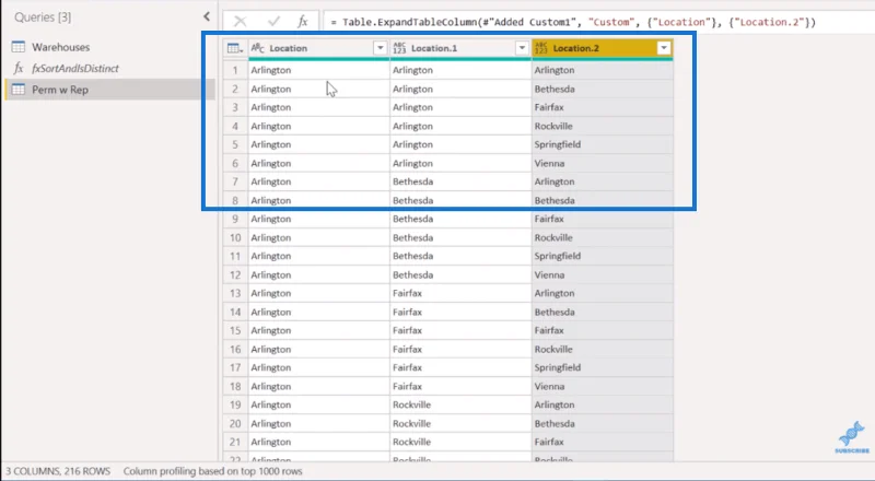 Analisis Kombinatorial Menggunakan Power Query Dalam LuckyTemplates