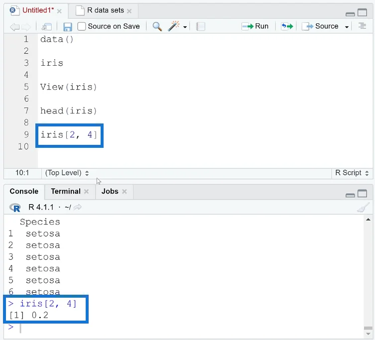 Bingkai Data Dalam R: Pembelajaran Asas