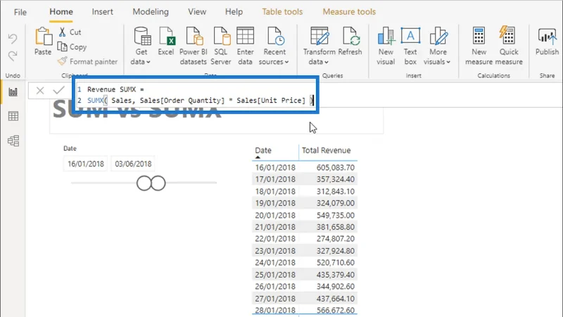 Perbezaan Antara SUM Vs SUMX Dalam LuckyTemplates