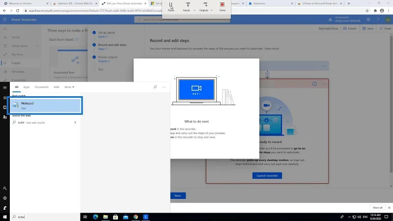 Input Aliran UI Dalam Microsoft Power Automate