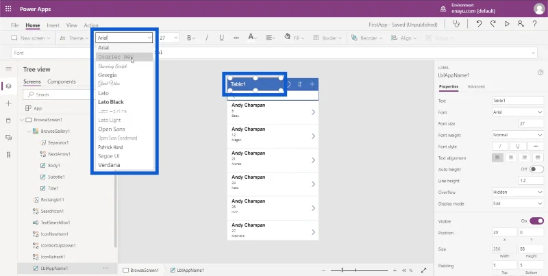 Asas Power Apps: Kefungsian Asas Dan Penyesuaian