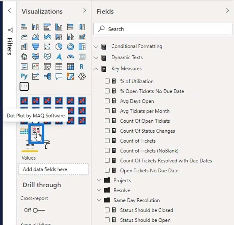 Graf Plot Titik Dalam LuckyTemplates: Visualisasi Tersuai