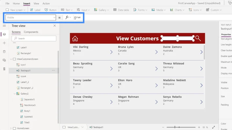 ฟิลด์ค้นหา PowerApps: วิธีเพิ่มและปรับแต่ง