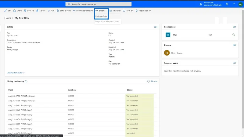 Perkongsian Aliran Kerja Dalam Microsoft Power Automate