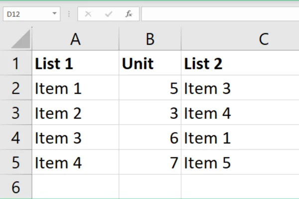 Cara Membandingkan Dua Lajur Dalam Excel Menggunakan VLOOKUP