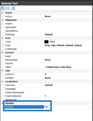 Cara Memformat Data Dalam Pembina Laporan