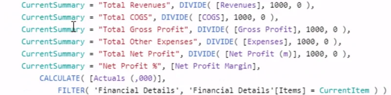 Relatórios financeiros do LuckyTemplates: alocando resultados para modelos em cada linha