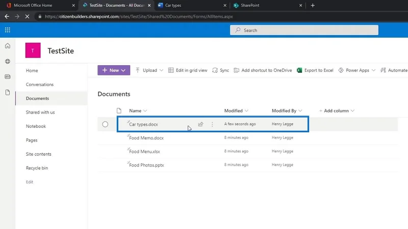 SharePoint-Dokumentbibliothek |  Anfänger-Tutorial