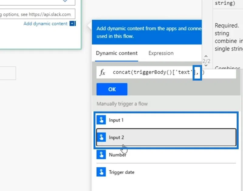 ฟังก์ชันสตริงโฟลว์ของ Microsoft: เชื่อมต่อและแทนที่