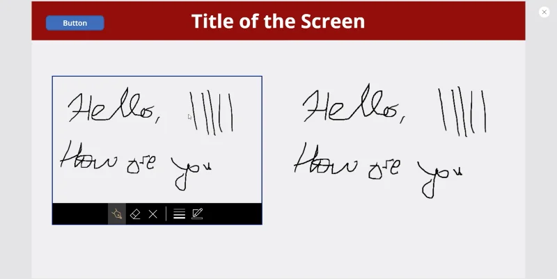 Imej PowerApps Digabungkan Dengan Pen, Kamera Dan Muat Naik Input Foto