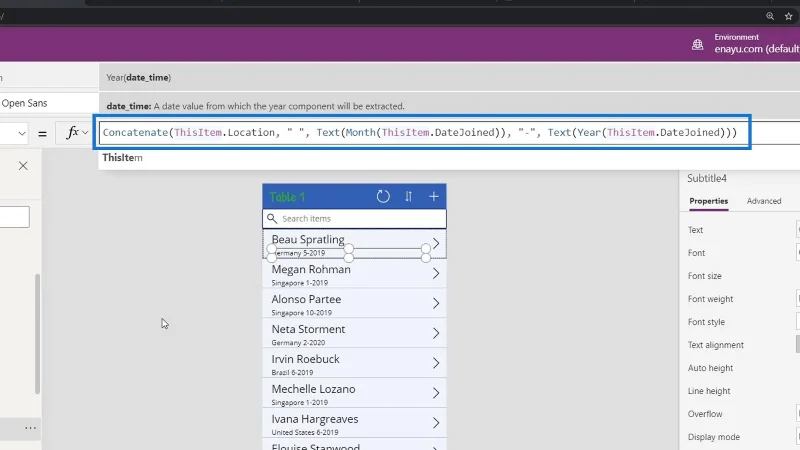 Fungsi Dan Formula PowerApps |  Satu Pengenalan