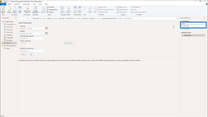 Cipta Set Data Amalan Yang Selalu Dikemas Kini Dalam LuckyTemplates