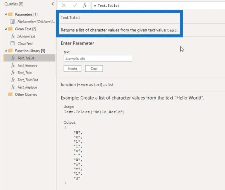 Mencipta Fungsi Pembersihan Teks Tersuai Dalam Power Query