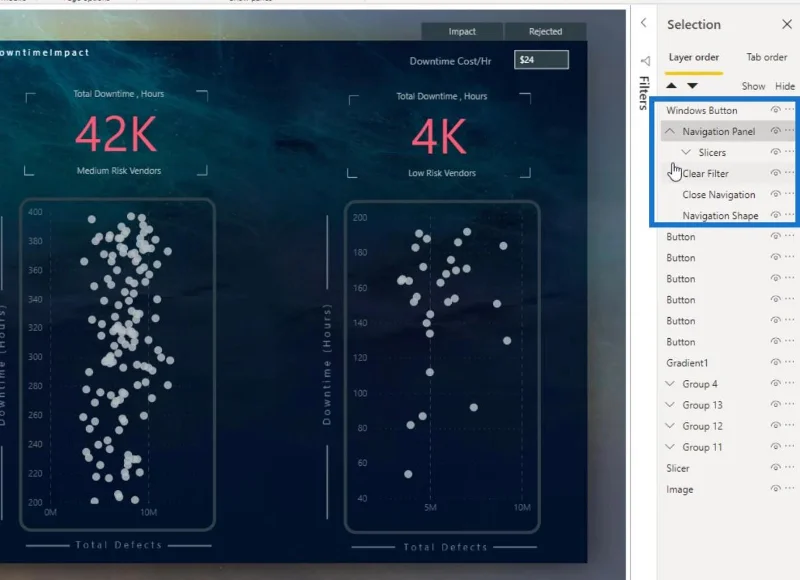 Report interattivi di LuckyTemplates: navigazione e segnalibri