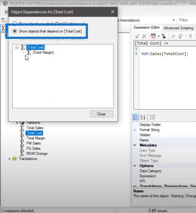 Use el editor tabular para crear grupos de cálculo en LuckyTemplates