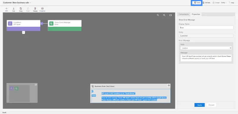 Peraturan Perniagaan PowerApps Dan Konsep CDS Berkuasa Lain
