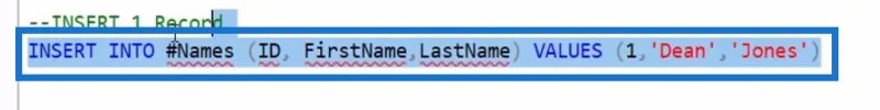 การใช้งานตาราง SQL เบื้องต้น