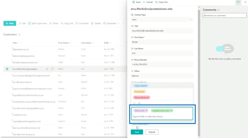 Menambah Medan Pilihan SharePoint Dalam Senarai
