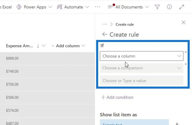Lihat Pemformatan Dalam SharePoint