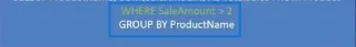 HAVING-Klausel in SQL-Aggregatfunktionen
