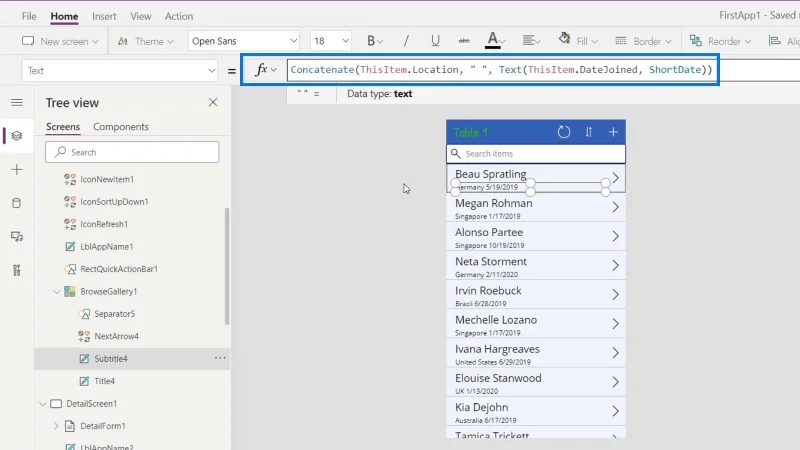 Fungsi Dan Formula PowerApps |  Satu Pengenalan