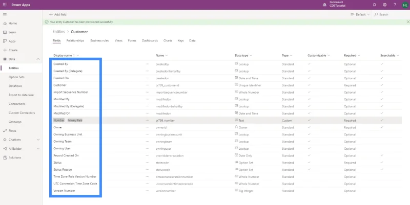 Entiti PowerApps: Cara Menambah Pelbagai Jenis Medan
