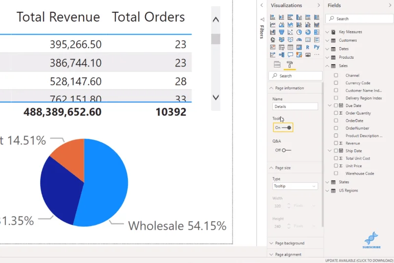Erstellen eines visuellen Tooltips in LuckyTemplates