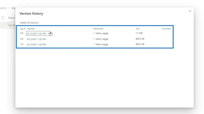 Versi SharePoint Untuk Fail Bukan Pejabat