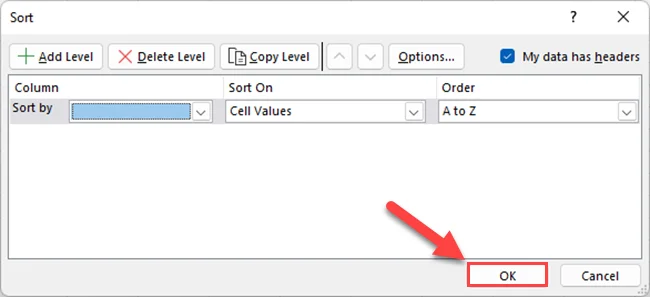 Cara Isih Mengikut Abjad Dalam Excel Dengan Berbilang Lajur