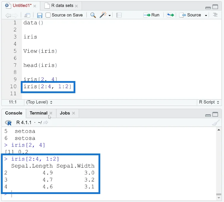 Bingkai Data Dalam R: Pembelajaran Asas