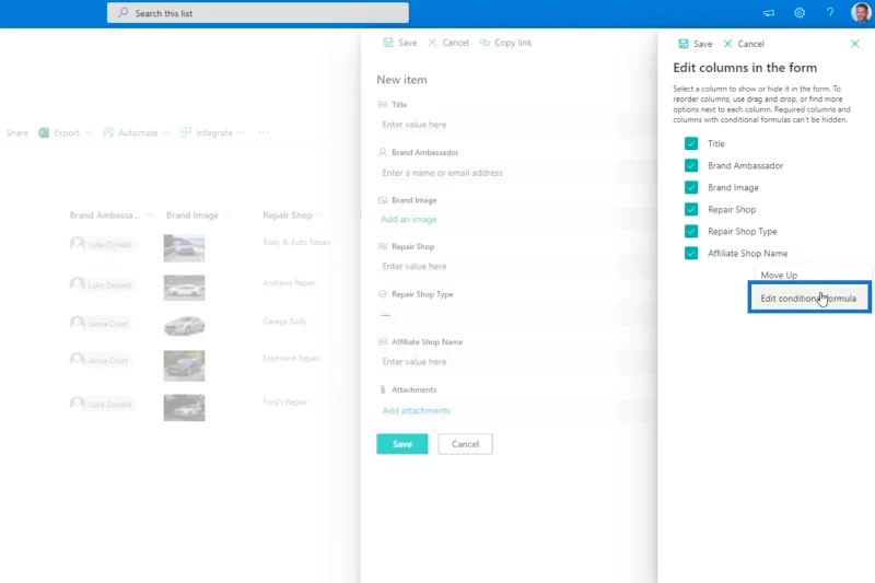 Pengesahan Lajur SharePoint Dalam Dua Cara