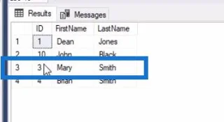 การใช้งานตาราง SQL เบื้องต้น