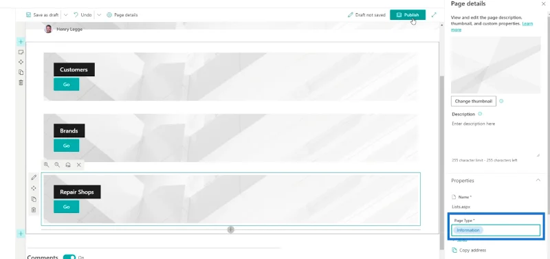 Menambah Navigasi Senarai SharePoint