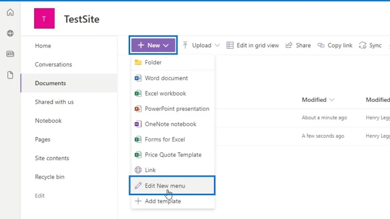 Modèles SharePoint pour les bibliothèques de documents