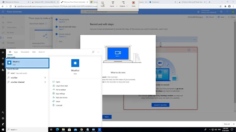 Output Aliran UI Dalam Automate Kuasa