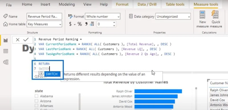 Visualisasi Kedudukan Dalam LuckyTemplates – Visual Dinamik