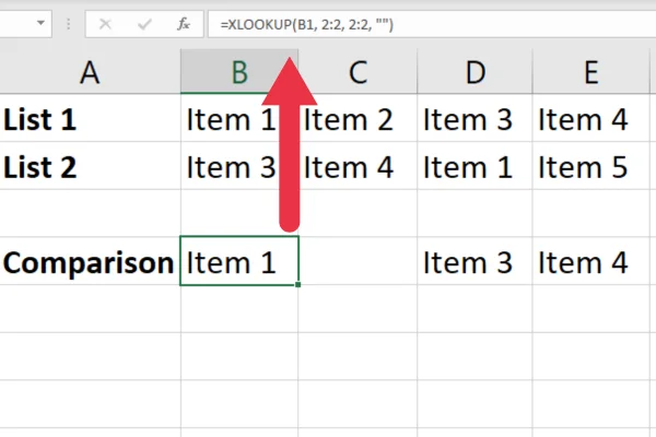 Cara Membandingkan Dua Lajur Dalam Excel Menggunakan VLOOKUP