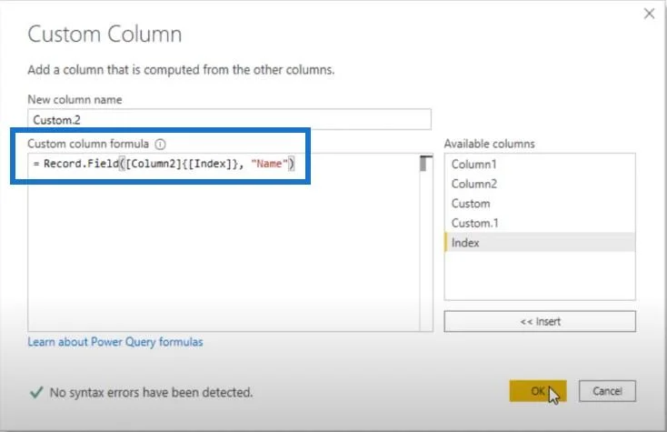 Ekstrak Nilai Daripada Rekod Dan Senarai Dalam Power Query