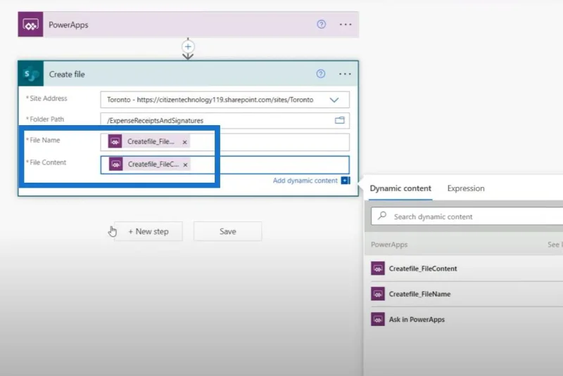 Transférer des images et des signatures de Power Apps vers Power Automate