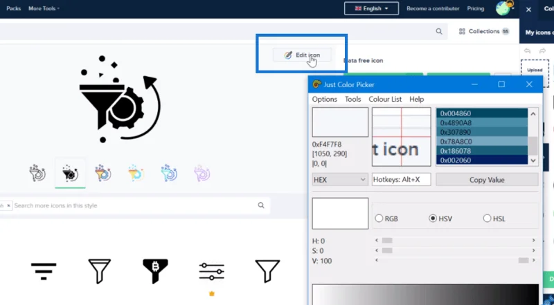 Pemilih Kod Hex Warna Untuk Laporan LuckyTemplates